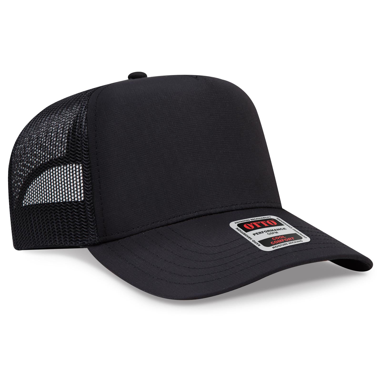 Custom Embroidered or DTF Printed - OTTO CAP® 5 Panel Mid Profile Mesh Back Trucker Hat