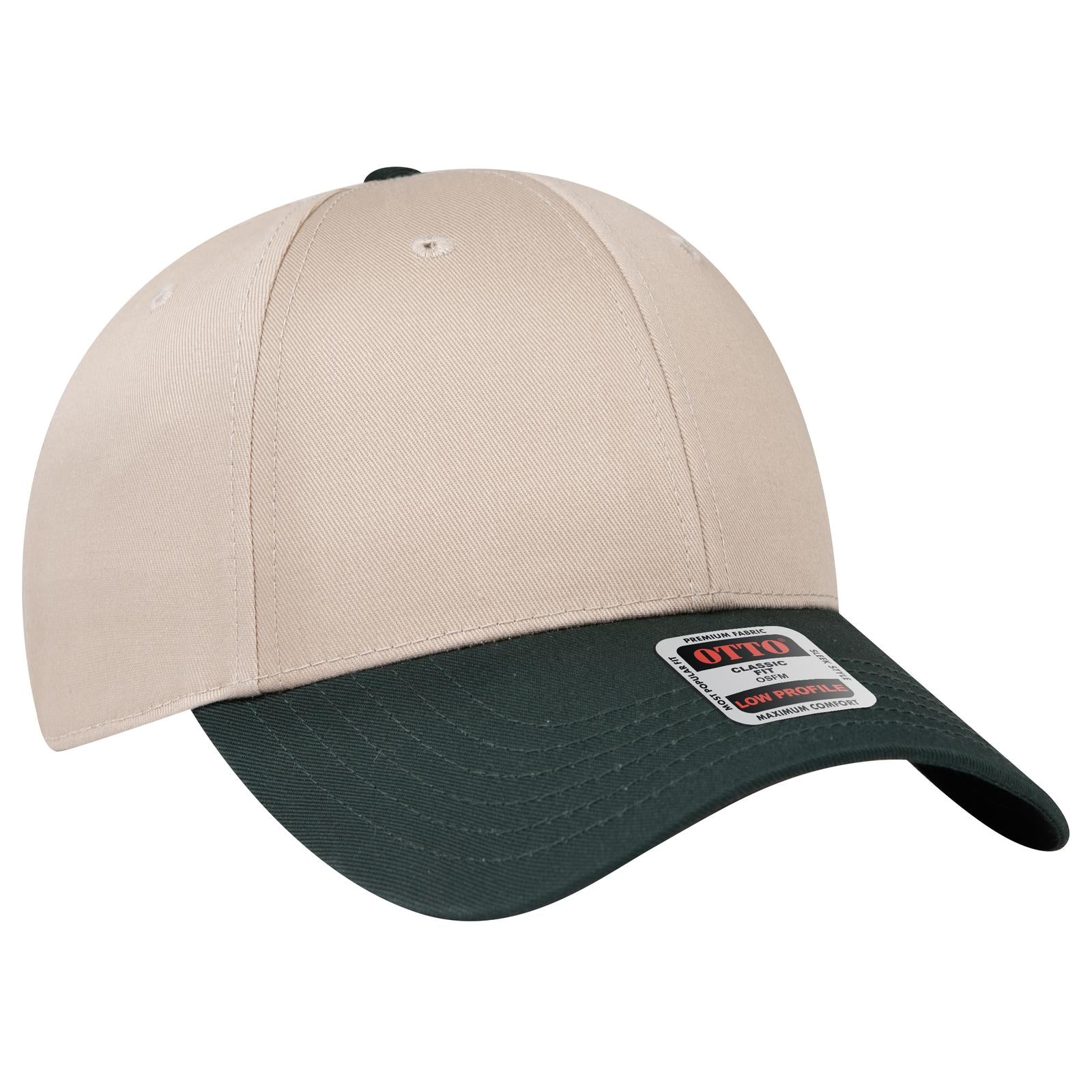 Custom Embroidered or DTF Printed - OTTO CAP® 6 Panel Low Profile Baseball Cap