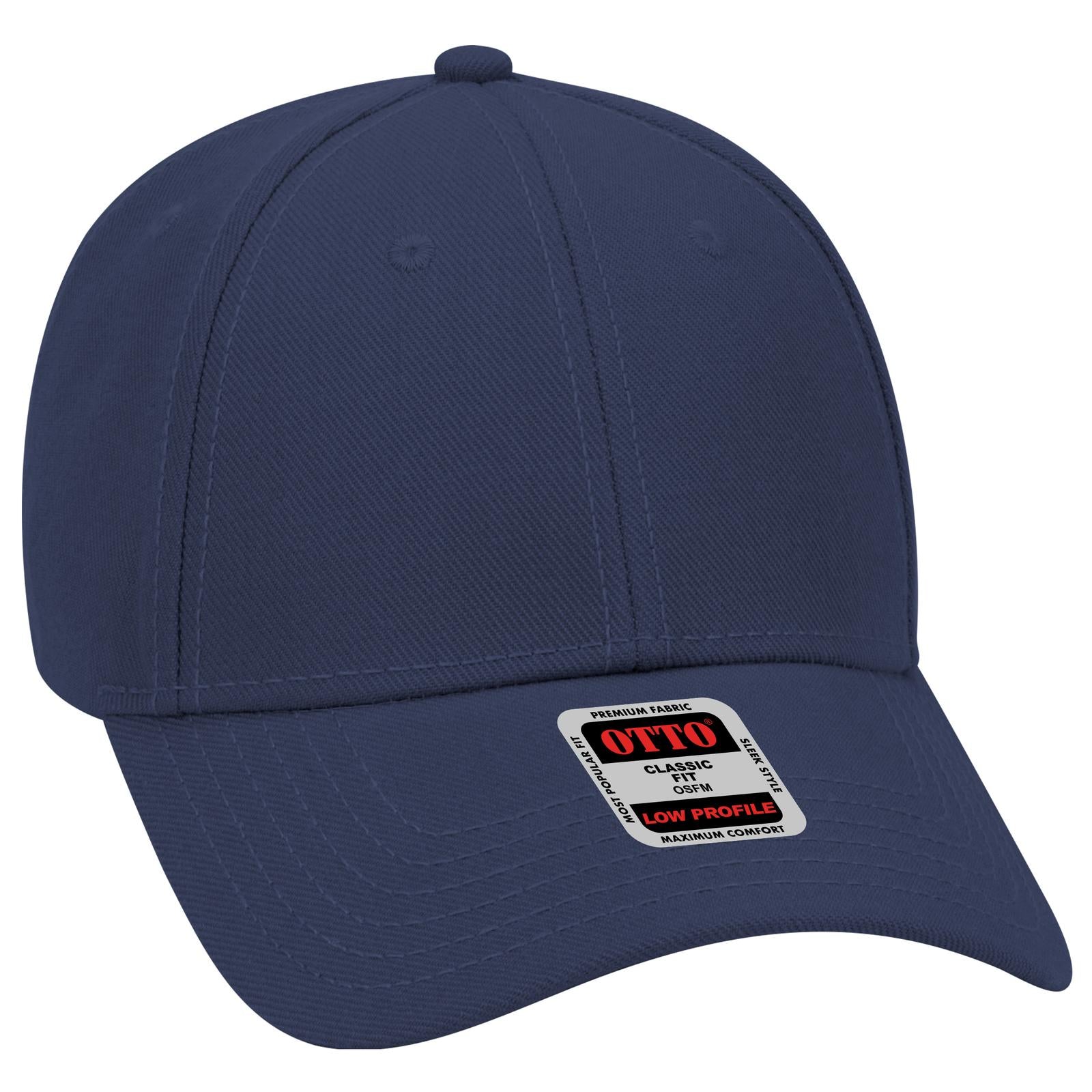 Custom Embroidered or DTF Printed - OTTO CAP® 6 Panel Low Profile Baseball Cap