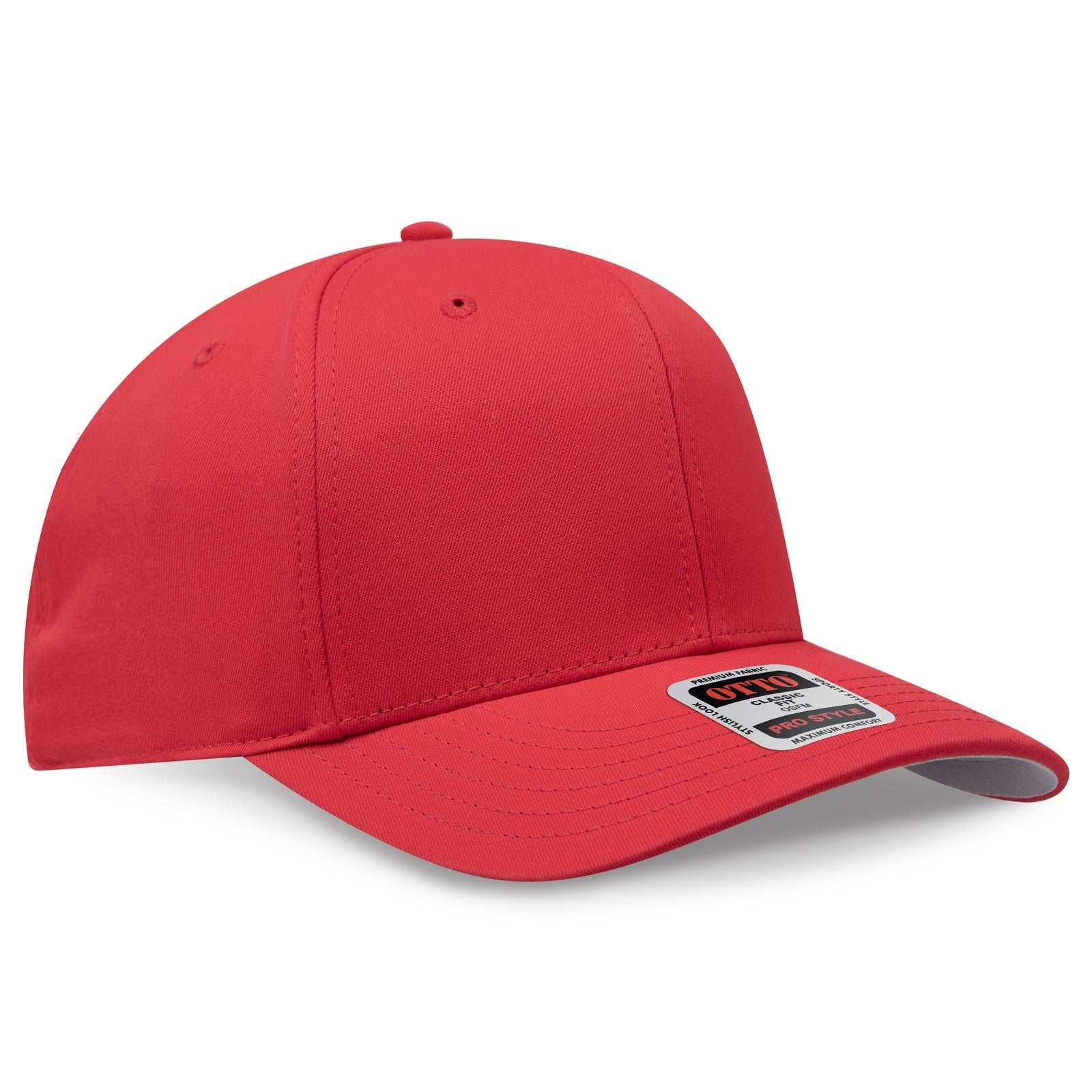 Custom Embroidered or DTF Printed - OTTO CAP® 6 Panel Pro Style Baseball Cap