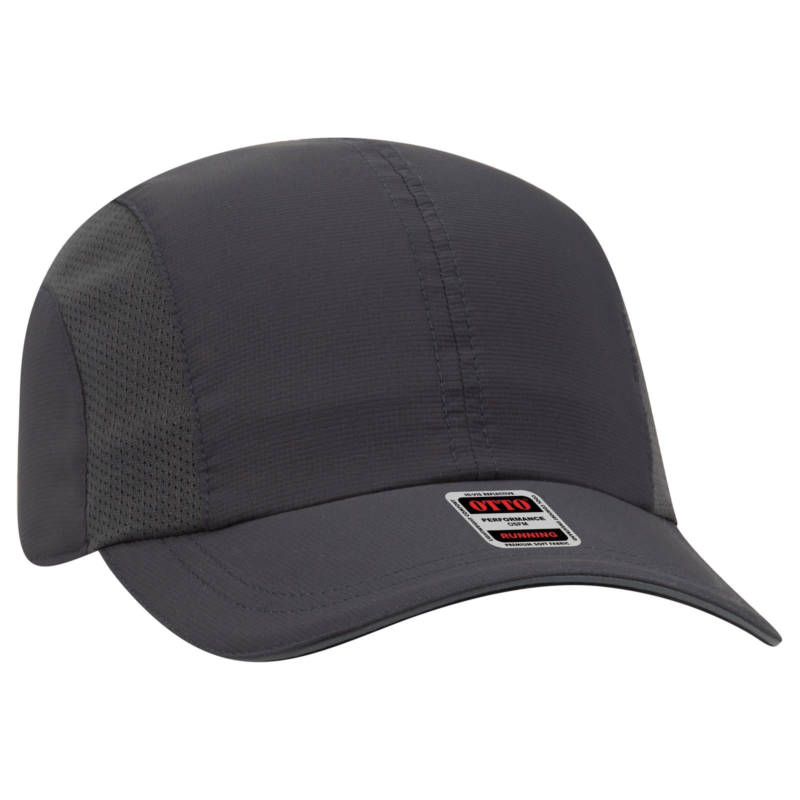 Custom Embroidered or DTF Printed - OTTO CAP® Reflective 6 Panel Running Cap