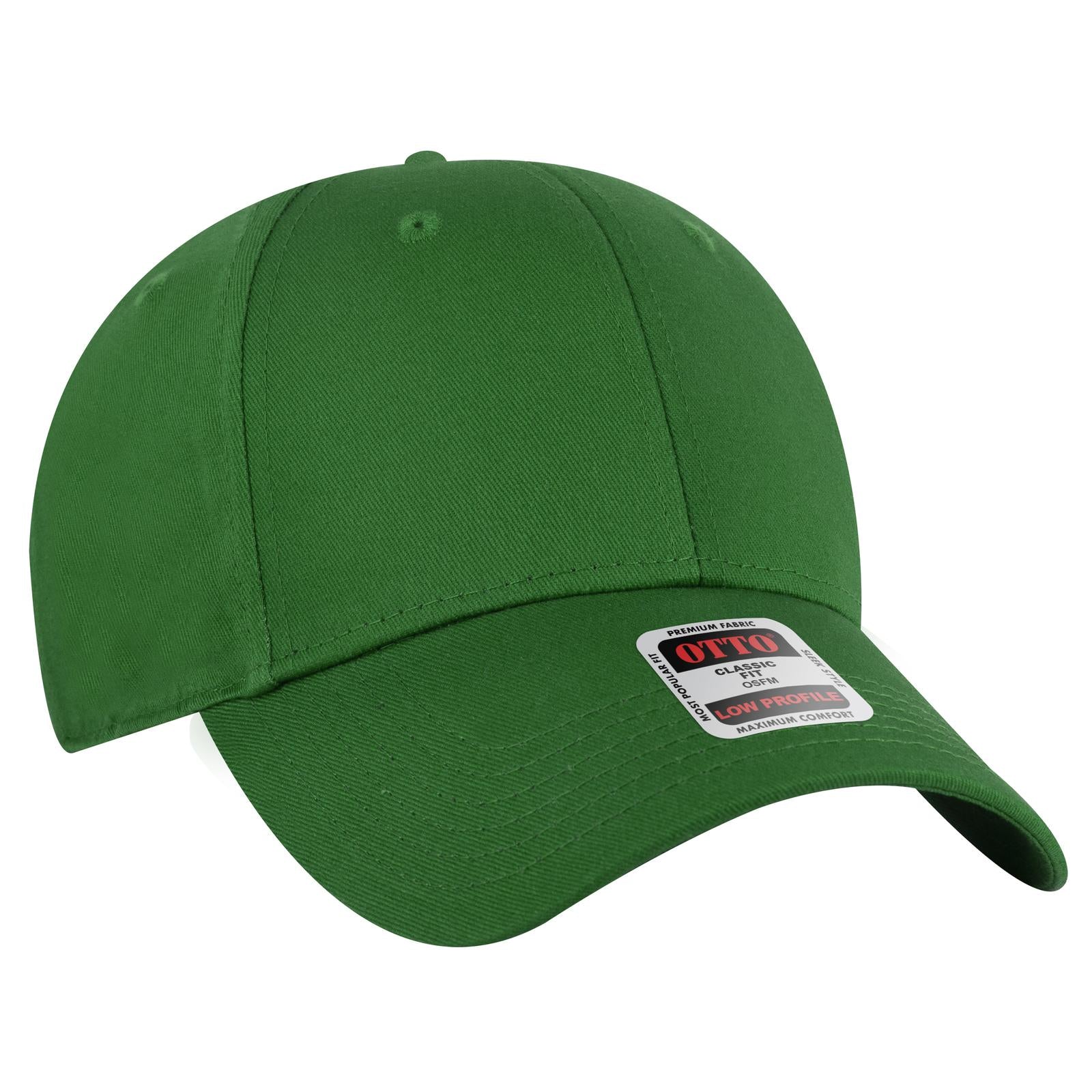 Custom Embroidered or DTF Printed - OTTO CAP® 6 Panel Low Profile Baseball Cap