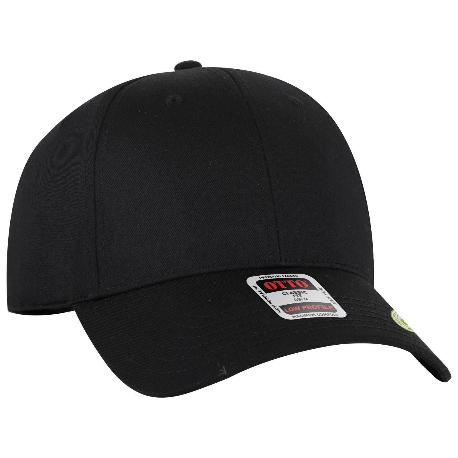 Custom Embroidered or DTF Printed - OTTO CAP® 6 Panel Low Profile Baseball Cap