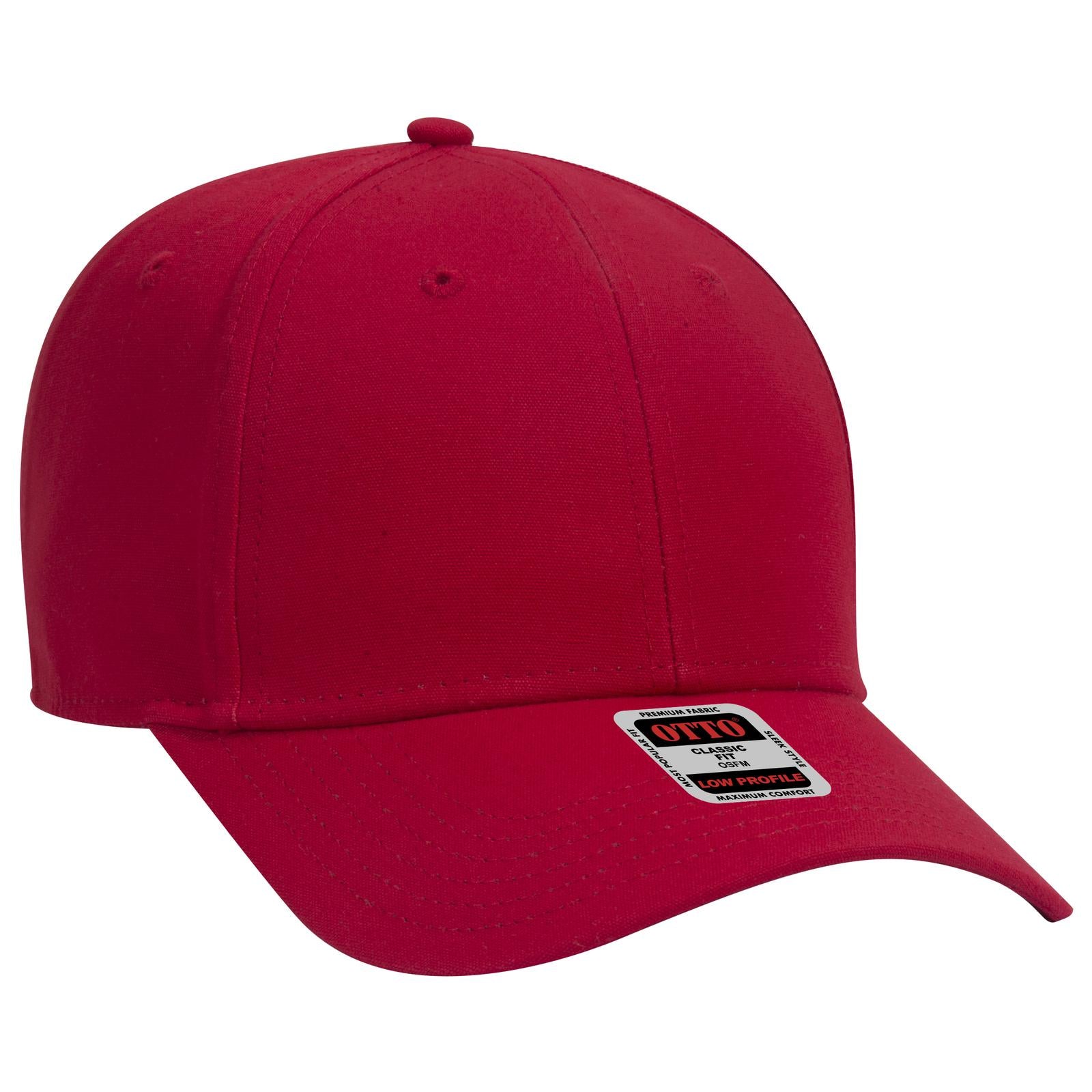 Custom Embroidered or DTF Printed - OTTO CAP® 6 Panel Low Profile Baseball Cap