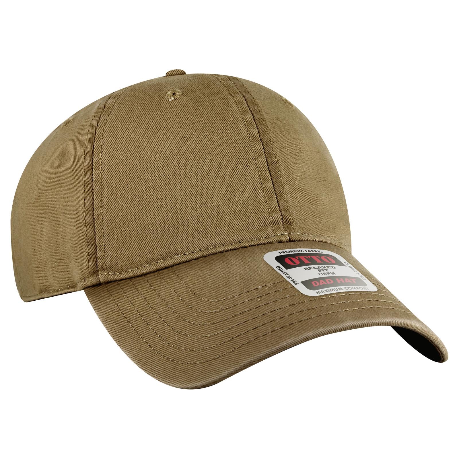 Custom Embroidered - OTTO CAP 6 Panel Low Profile Dad Hat