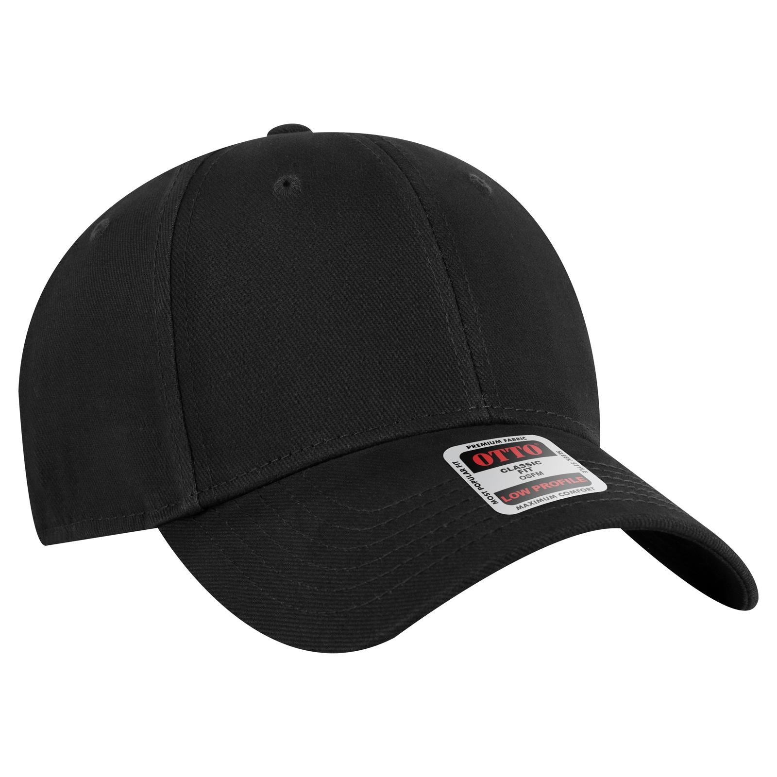 Custom Embroidered or DTF Printed - OTTO CAP® 6 Panel Low Profile Baseball Cap