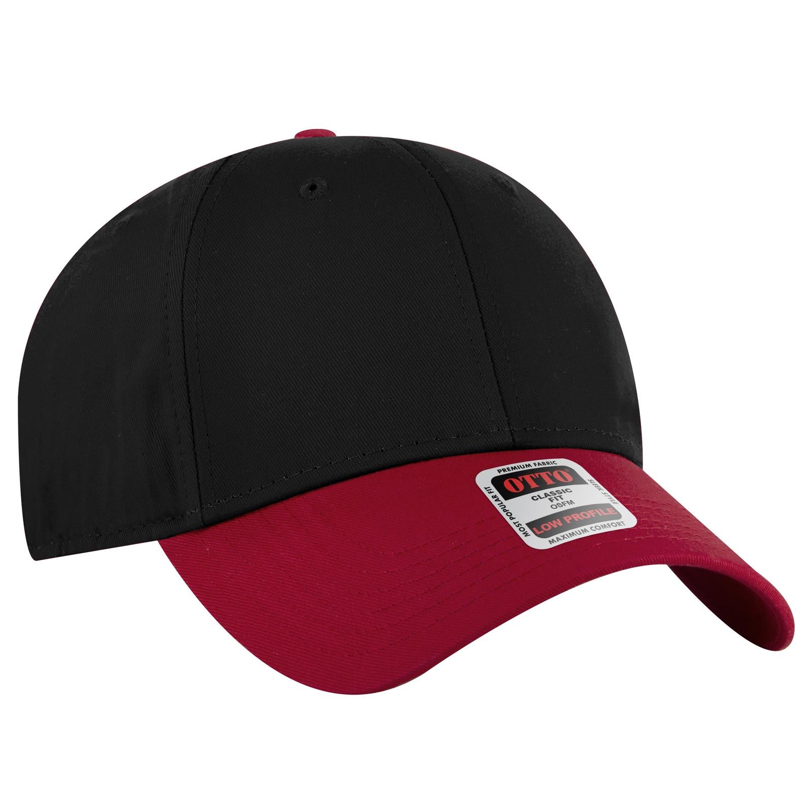 Custom Embroidered or DTF Printed - OTTO CAP® 6 Panel Low Profile Baseball Cap
