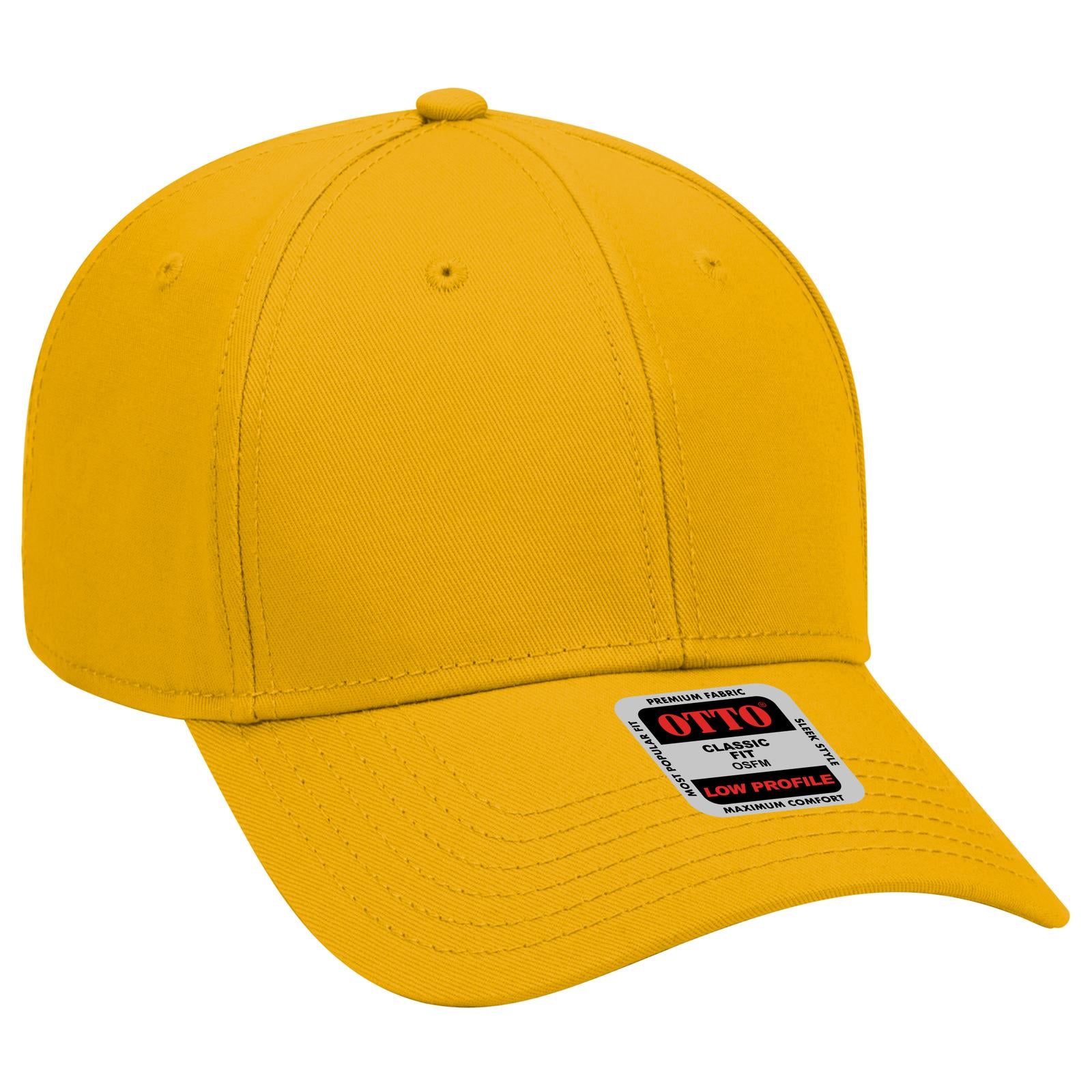 Custom Embroidered or DTF Printed - OTTO CAP® 6 Panel Low Profile Baseball Cap