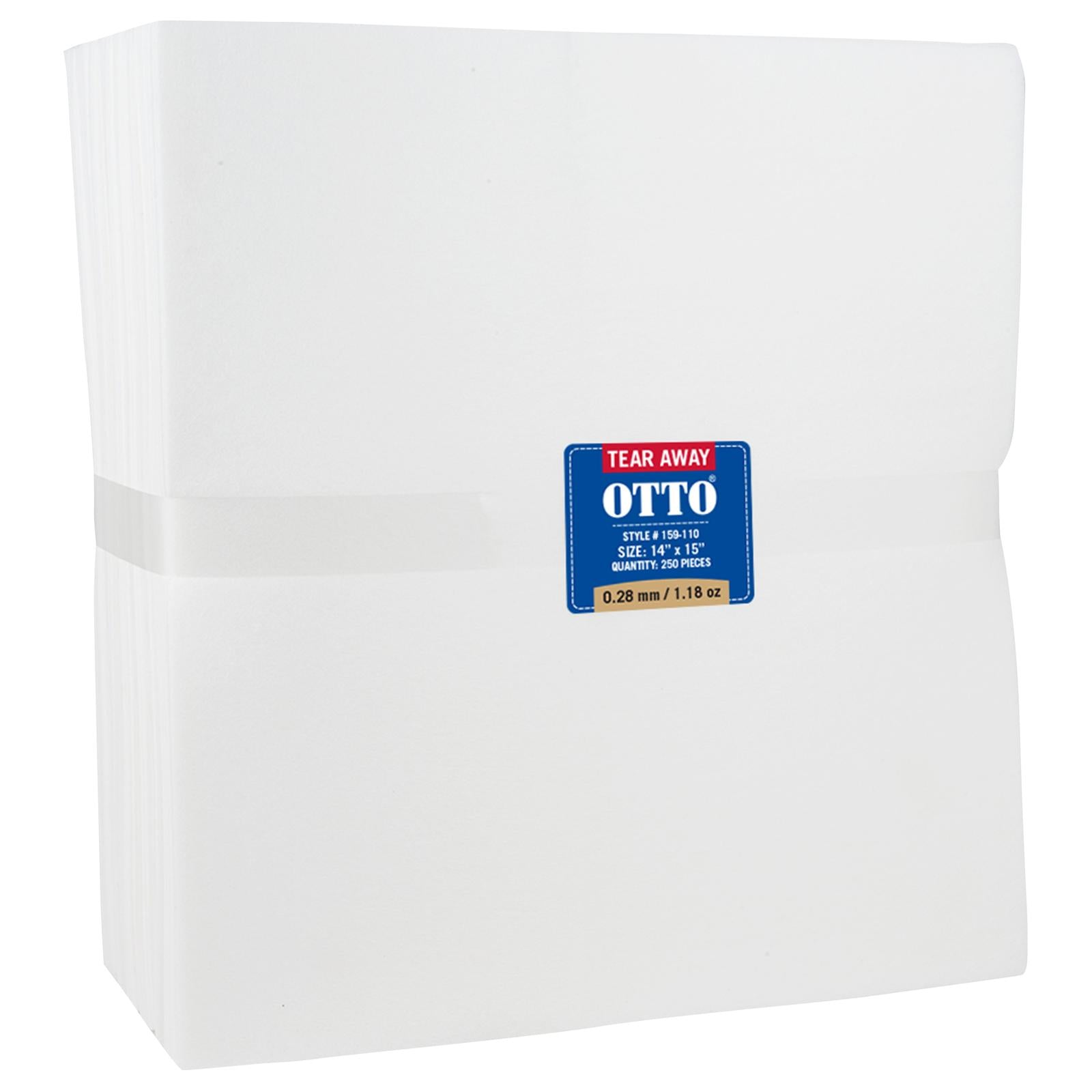 Custom Embroidered or DTF Printed - OTTO Embroidery Stabilizer Backing Tear Away Sheets