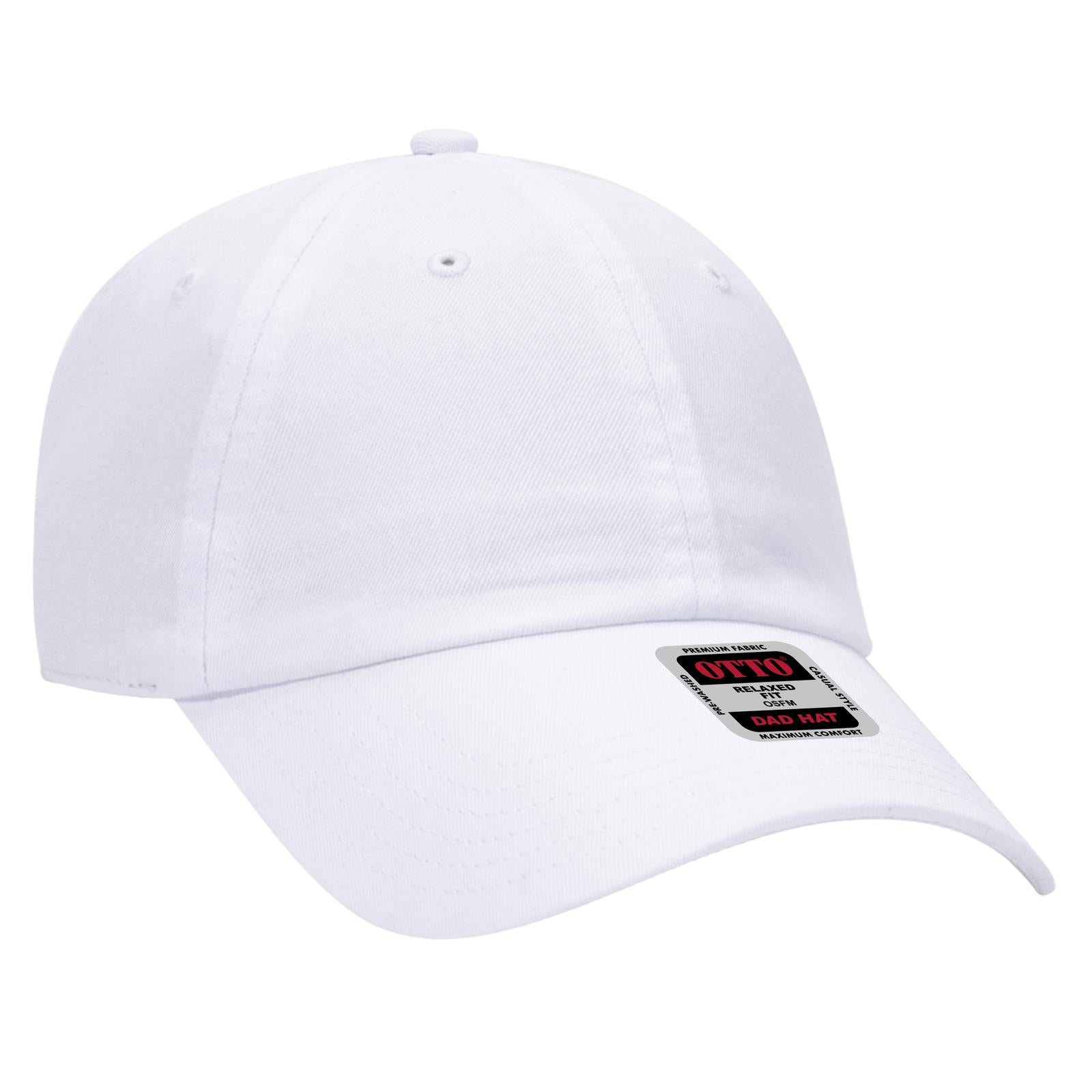 Custom Embroidered or DTF Printed - OTTO CAP® 6 Panel Low Profile Dad Hat