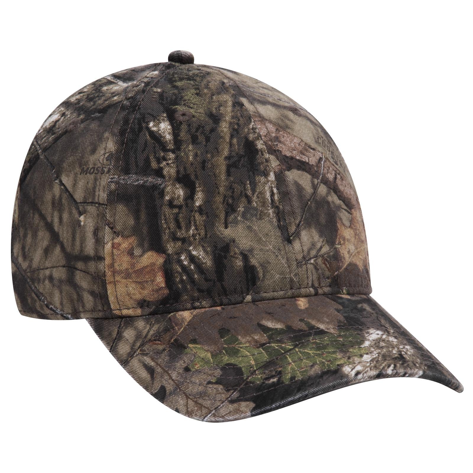 Custom Embroidered or DTF Printed - OTTO CAP® Mossy Oak Camouflage 6 Panel Low Profile Dad Hat