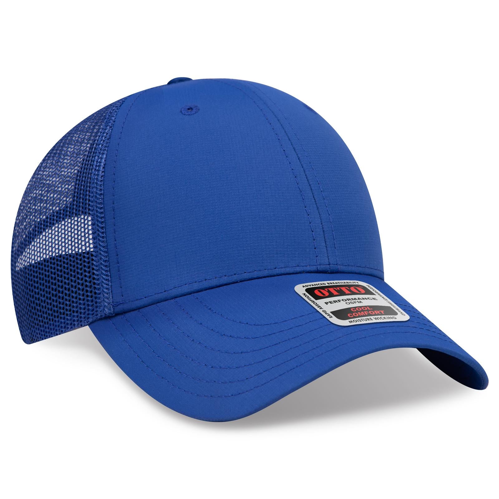 Custom Embroidered or DTF Printed - OTTO CAP® 6 Panel Low Profile Mesh Back Trucker Hat