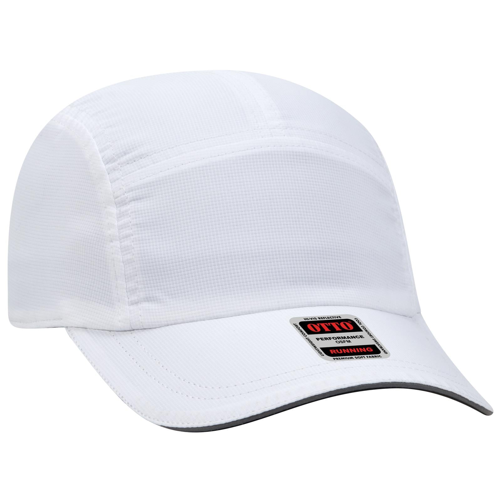 Custom Embroidered or DTF Printed - OTTO CAP® Reflective 5 Panel Running Cap