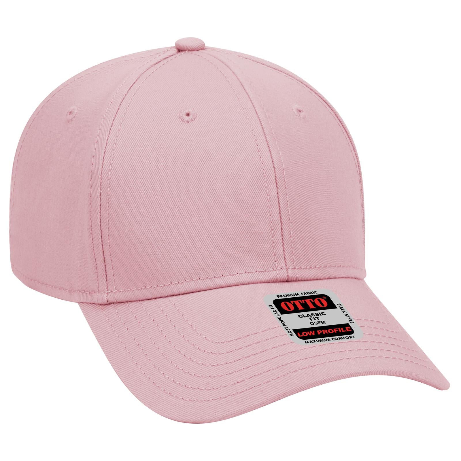Custom Embroidered or DTF Printed - OTTO CAP® 6 Panel Low Profile Baseball Cap