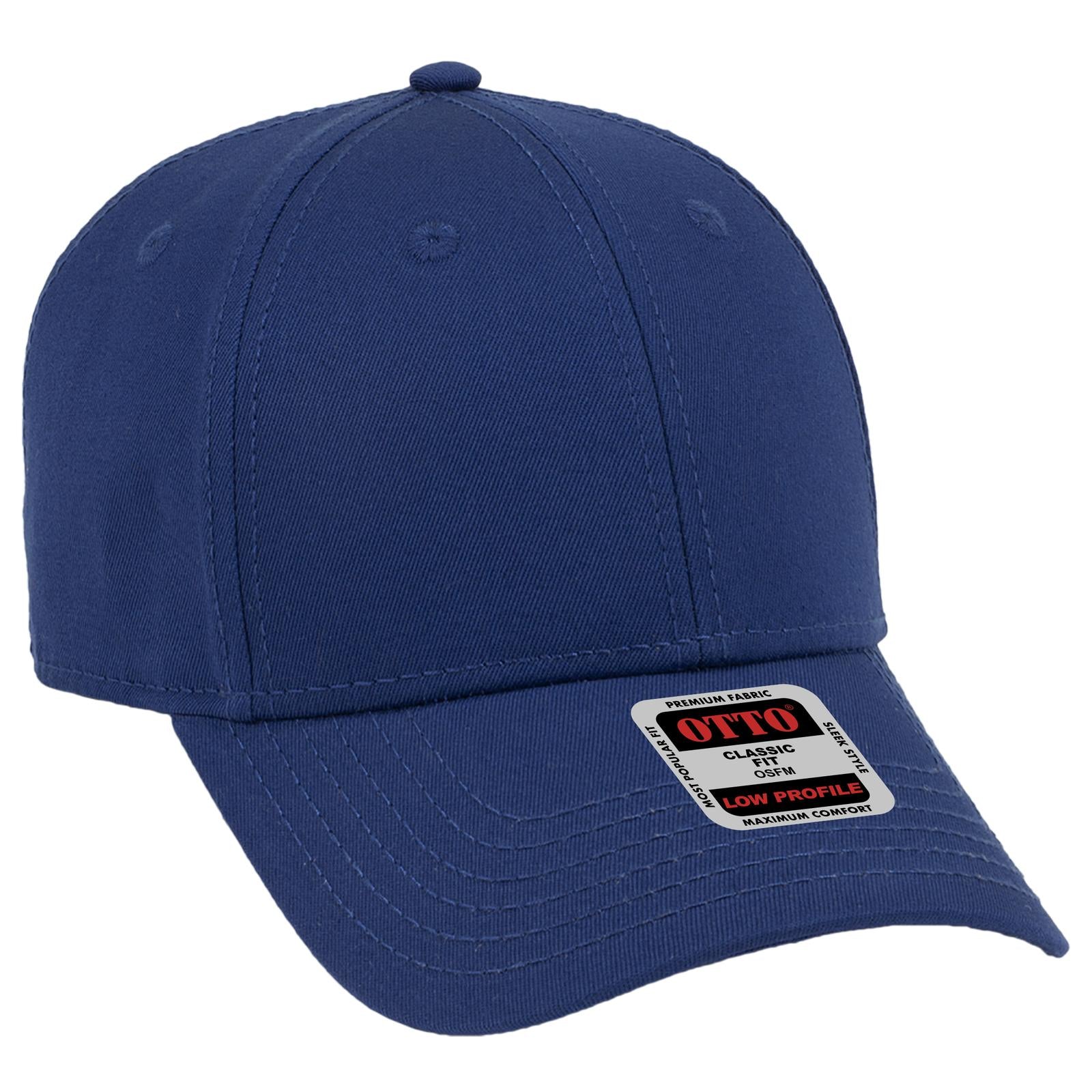 Custom Embroidered or DTF Printed - OTTO CAP® 6 Panel Low Profile Baseball Cap