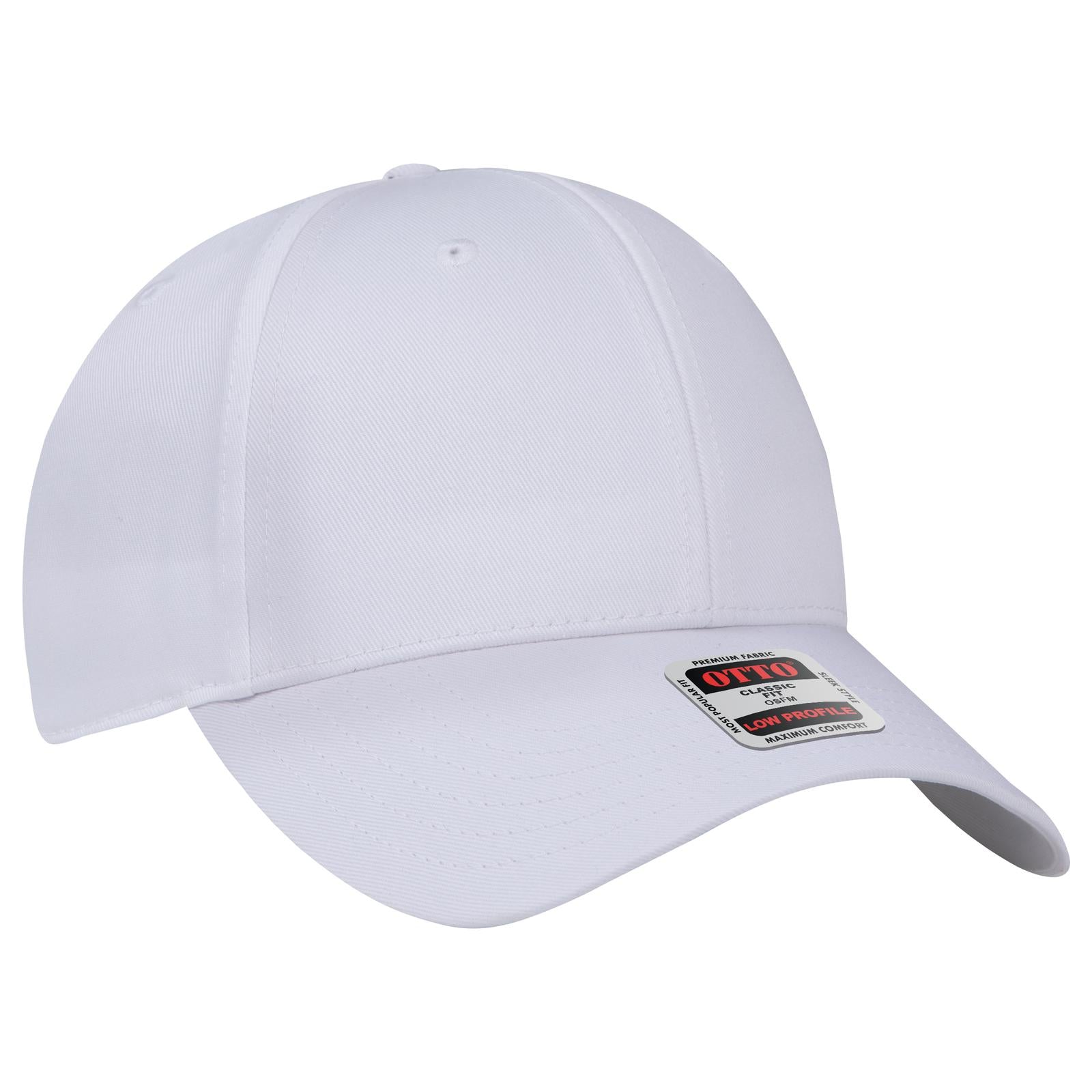 Custom Embroidered or DTF Printed - OTTO CAP® 6 Panel Low Profile Baseball Cap
