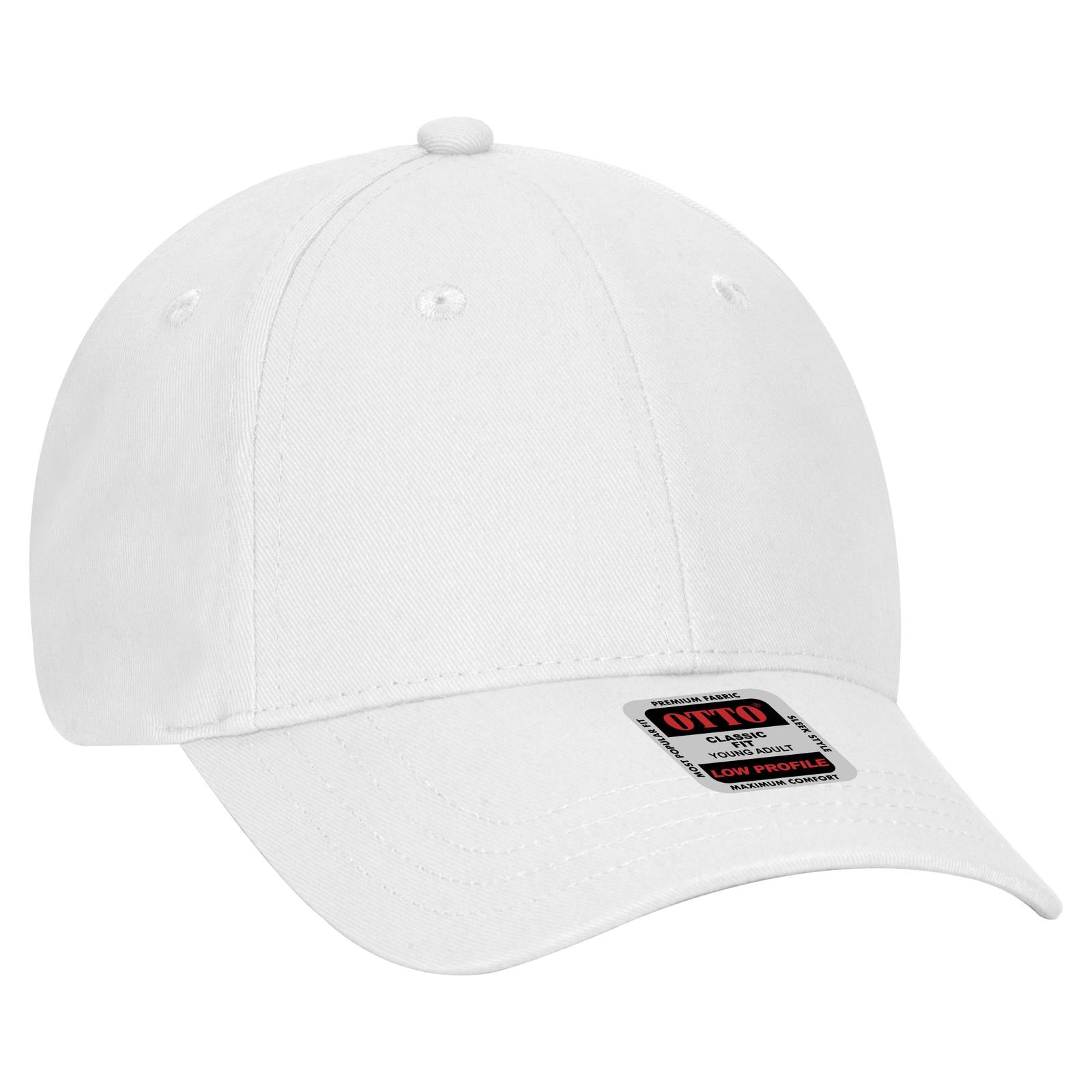 Custom Embroidered or DTF Printed - OTTO CAP® 6 Panel Low Profile Baseball Cap