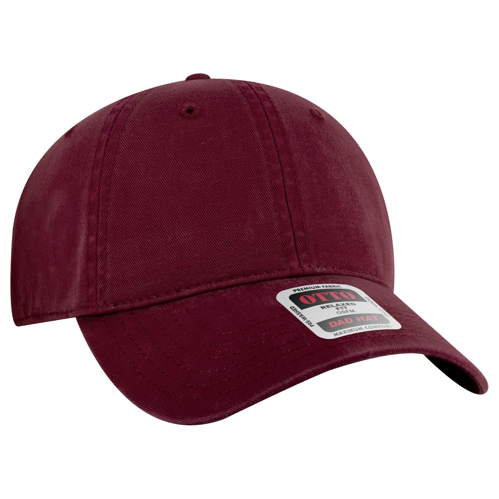 Custom Embroidered - OTTO CAP 6 Panel Low Profile Dad Hat