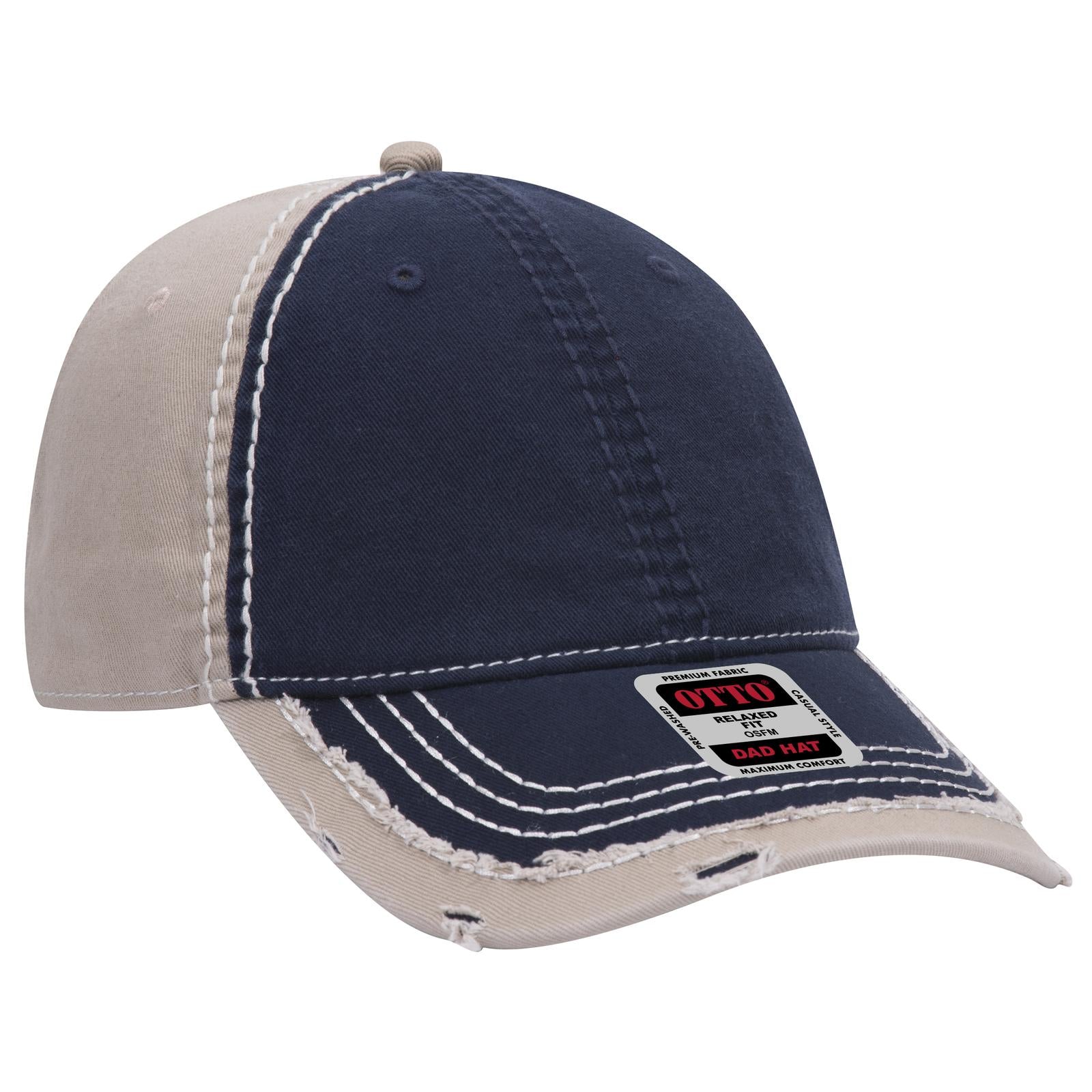 Custom Embroidered or DTF Printed - OTTO CAP® 6 Panel Low Profile Dad Hat