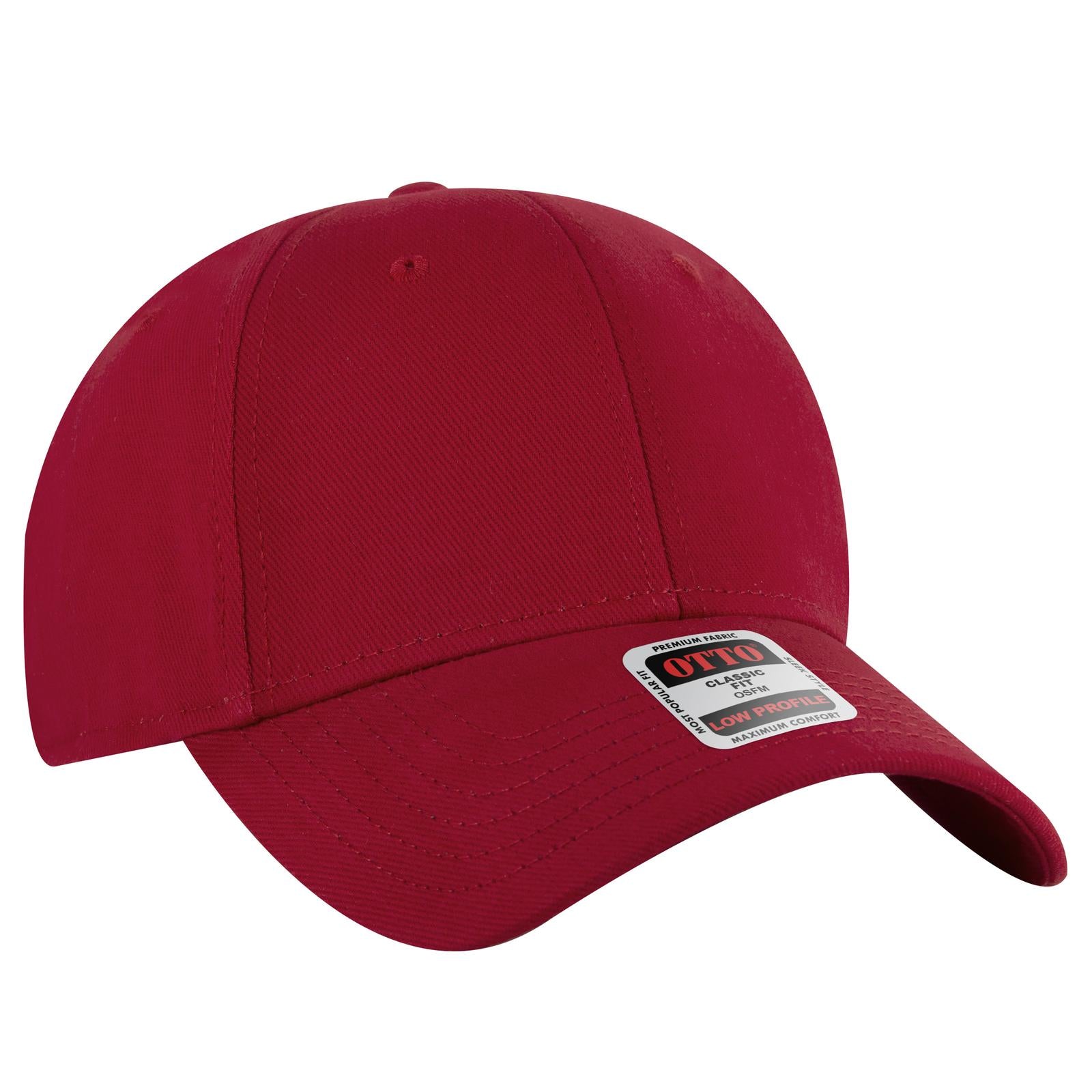 Custom Embroidered or DTF Printed - OTTO CAP® 6 Panel Low Profile Baseball Cap