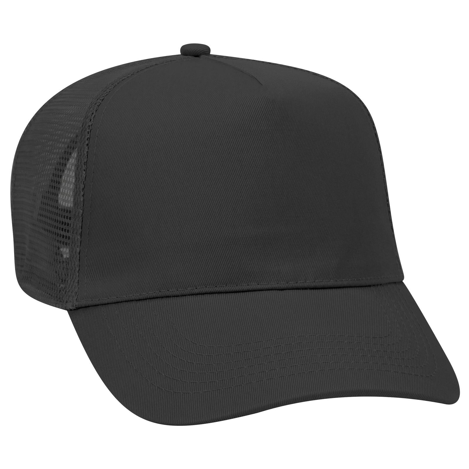 Custom Embroidered or DTF Printed - OTTO CAP® 5 Panel Mid Profile Mesh Back Trucker Hat
