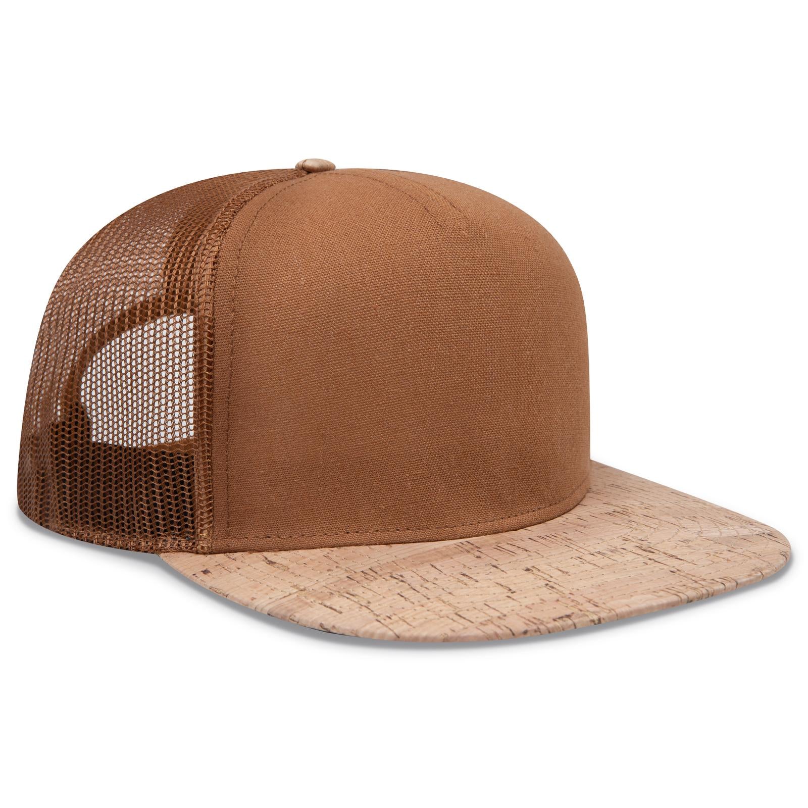 Custom Embroidered or DTF Printed - OTTO CAP® OTTO SNAP 5 Panel Pro Style Mesh Back Trucker Snapback Hat