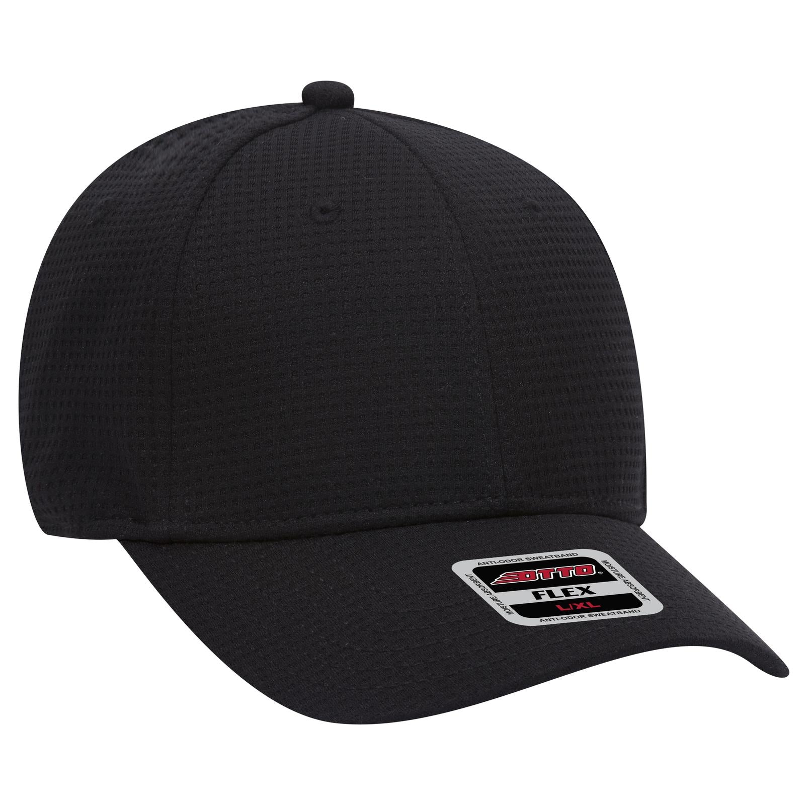 Custom Embroidered or DTF Printed - OTTO CAP® OTTO FLEX® Fitted 6 Panel Low Profile Baseball Cap