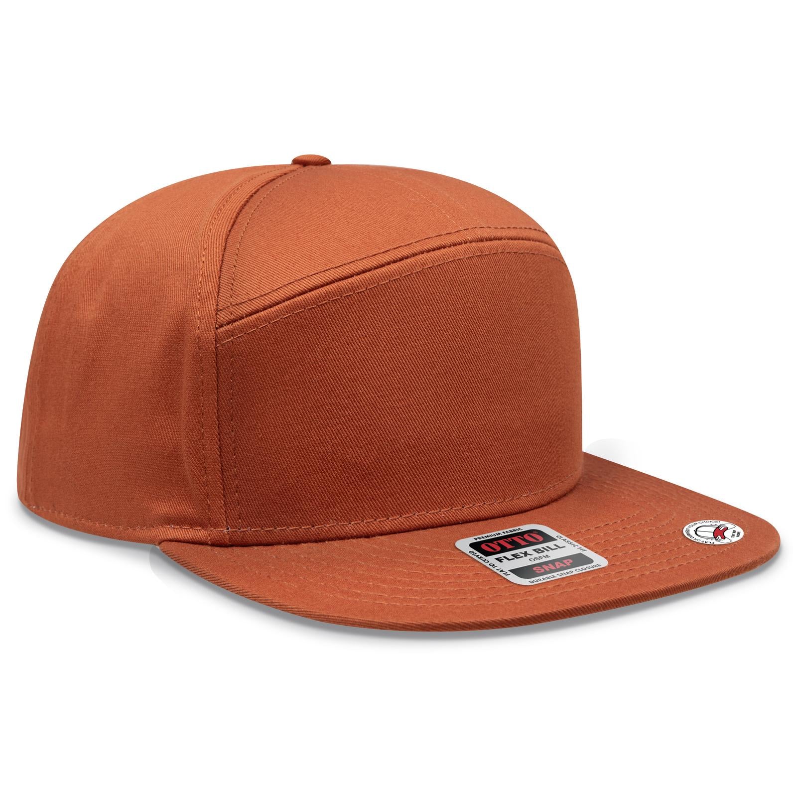 Custom Embroidered or DTF Printed - OTTO CAP® OTTO SNAP 7 Panel Pro Style Snapback Hat