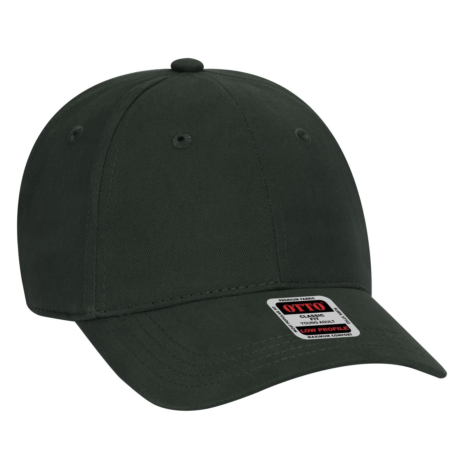 Custom Embroidered or DTF Printed - OTTO CAP® 6 Panel Low Profile Baseball Cap