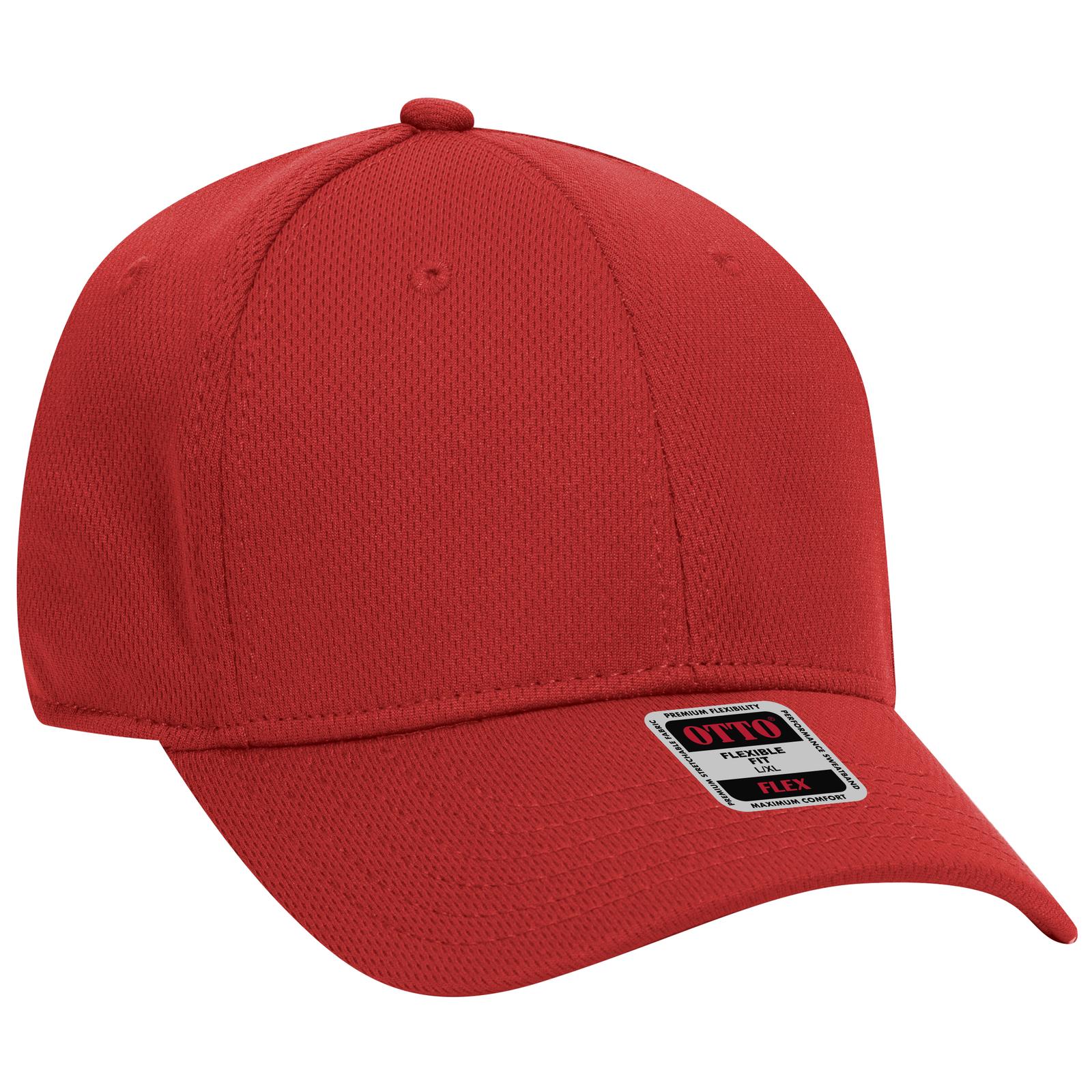 Custom Embroidered or DTF Printed - OTTO CAP® OTTO FLEX® Fitted 6 Panel Low Profile Baseball Cap