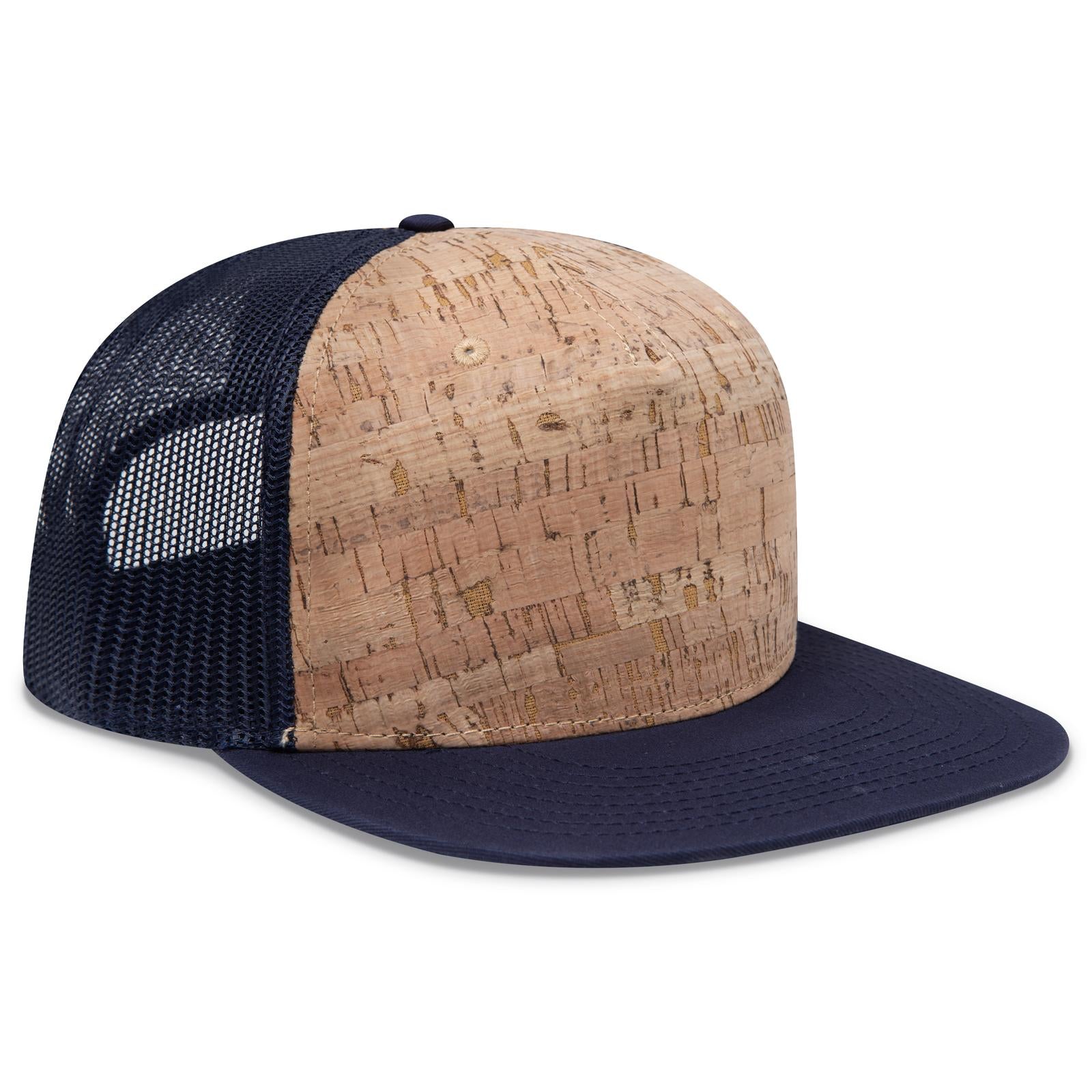 Custom Embroidered or DTF Printed - OTTO CAP® OTTO SNAP 5 Panel Pro Style Mesh Back Trucker Snapback Hat