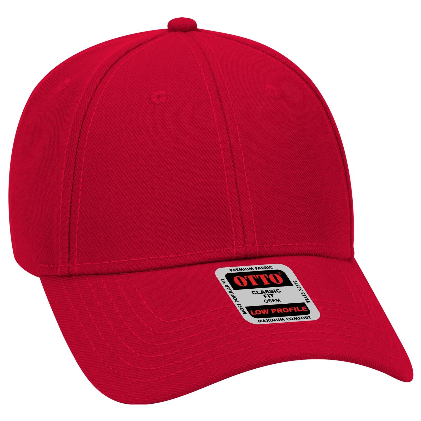 Custom Embroidered or DTF Printed - OTTO CAP® 6 Panel Low Profile Baseball Cap