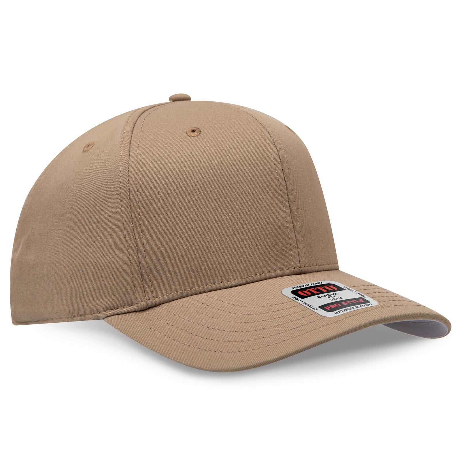 Custom Embroidered or DTF Printed - OTTO CAP® 6 Panel Pro Style Baseball Cap
