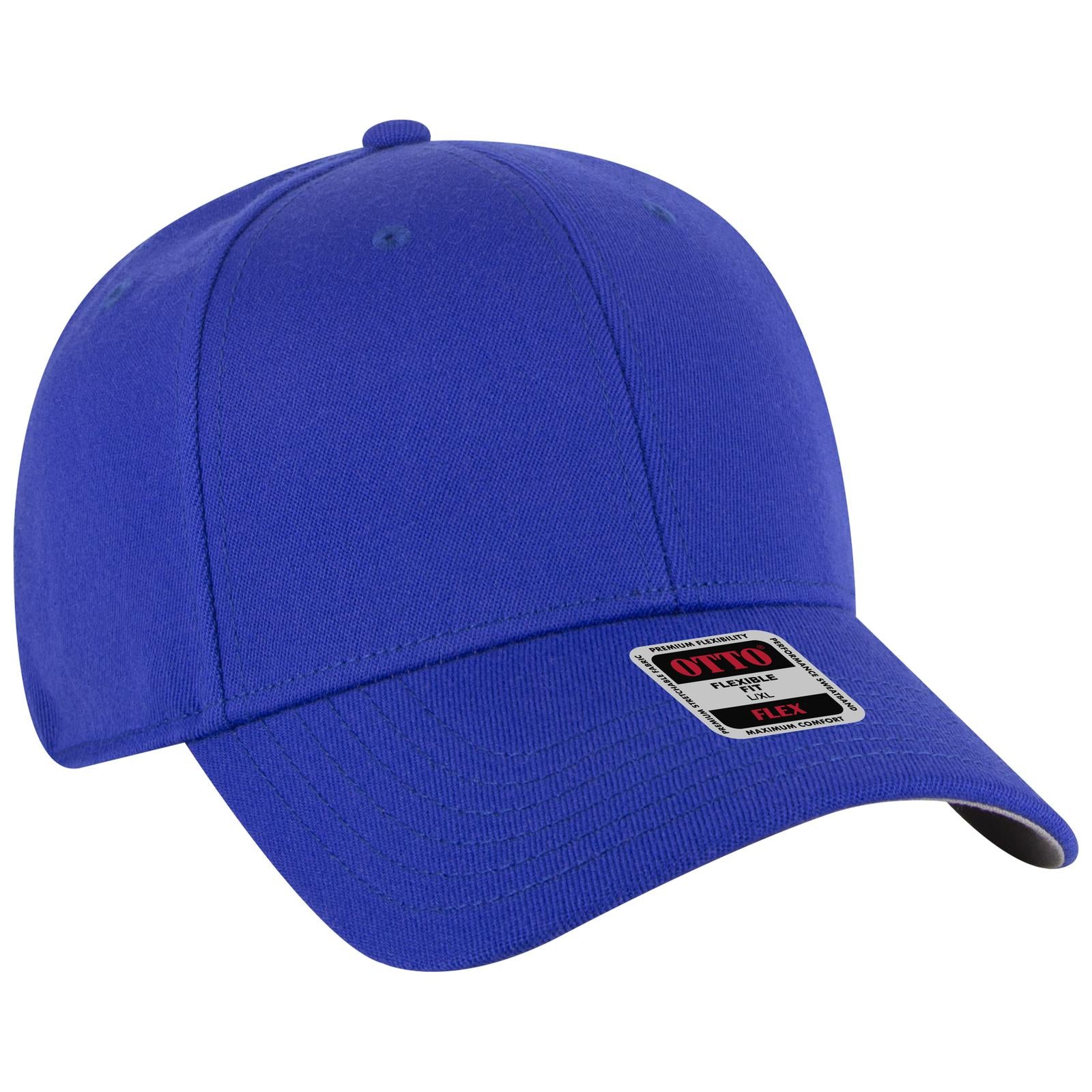 Custom Embroidered or DTF Printed - OTTO CAP® OTTO FLEX® 6 Panel Low Profile Baseball Cap