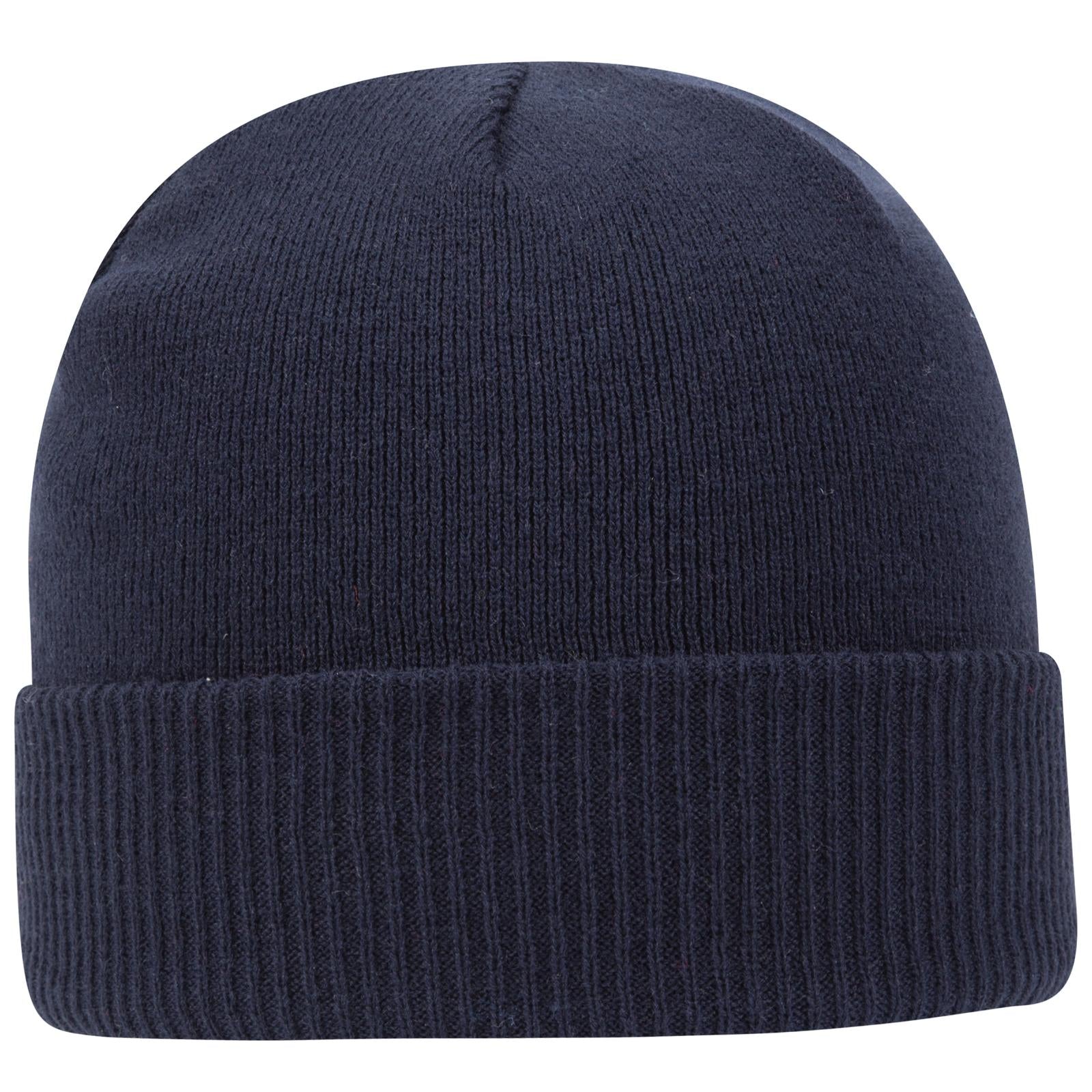 Custom Embroidered or DTF Printed - OTTO CAP® 12" Classic Knit Beanie w/ Rib Knit Cuff