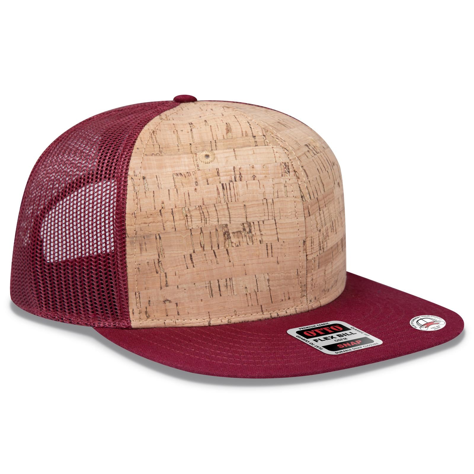 Custom Embroidered or DTF Printed - OTTO CAP® OTTO SNAP 6 Panel Pro Style Mesh Back Trucker Snapback Hat