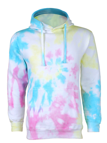 【SCENERITY】Fleece Dyed Hooded Jumper Custom Embroidery - Zuni - TIE-DYE Pullover Hoodie - ZS4004