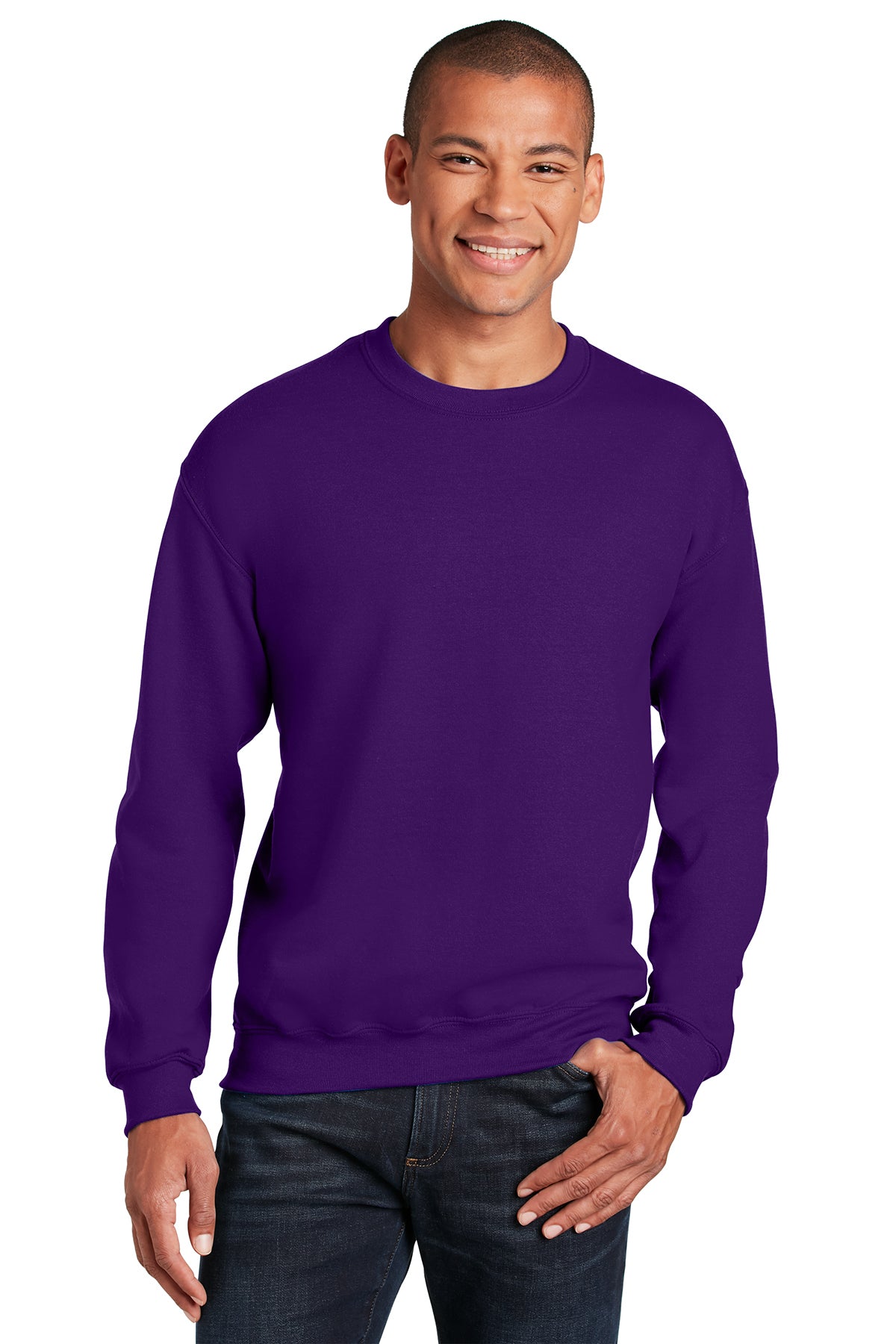 Custom Embroidery on Gildan® - Heavy Blend™ Crewneck Sweatshirt - Includes one 4in x 4in Embroidery