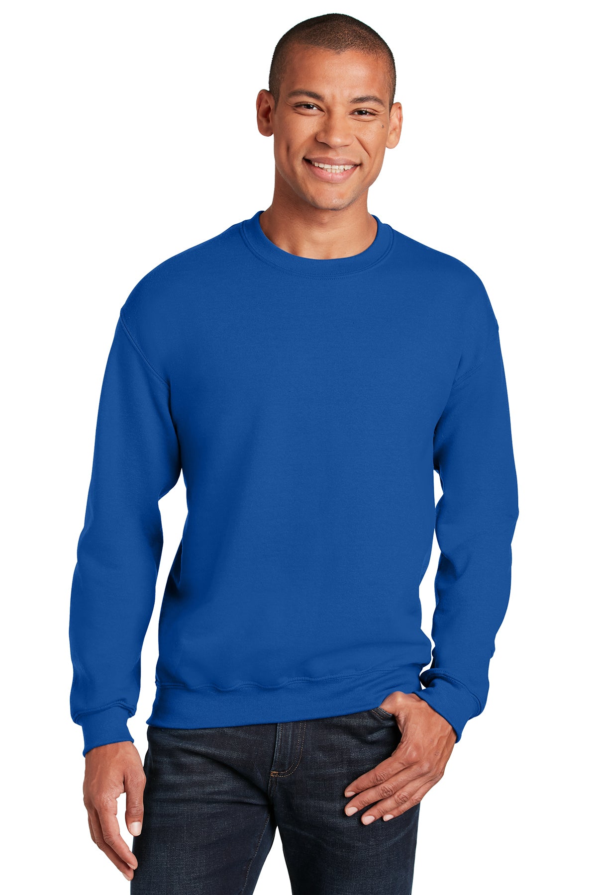 Custom Embroidery on Gildan® - Heavy Blend™ Crewneck Sweatshirt - Includes one 4in x 4in Embroidery