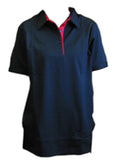 Model 1680L - Sunrise Classic Cut Ladies Polo Shirt - Placket Knit Trim Shirt - Contrast Piping