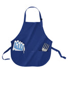 Custom Embroidered Mid-Length Apron with Pockets - Personalized Apron - Gift