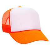 Custom Embroidered 2-Tone Trucker Hat with Mesh Back - Includes one 4in W x 2.25in H Embroidery