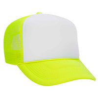 Custom Embroidered 2-Tone Trucker Hat with Mesh Back - Includes one 4in W x 2.25in H Embroidery