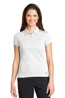 Custom Embroidered -Nike Ladies Dri-FIT Solid Icon Pique Modern Fit Polo.  746100