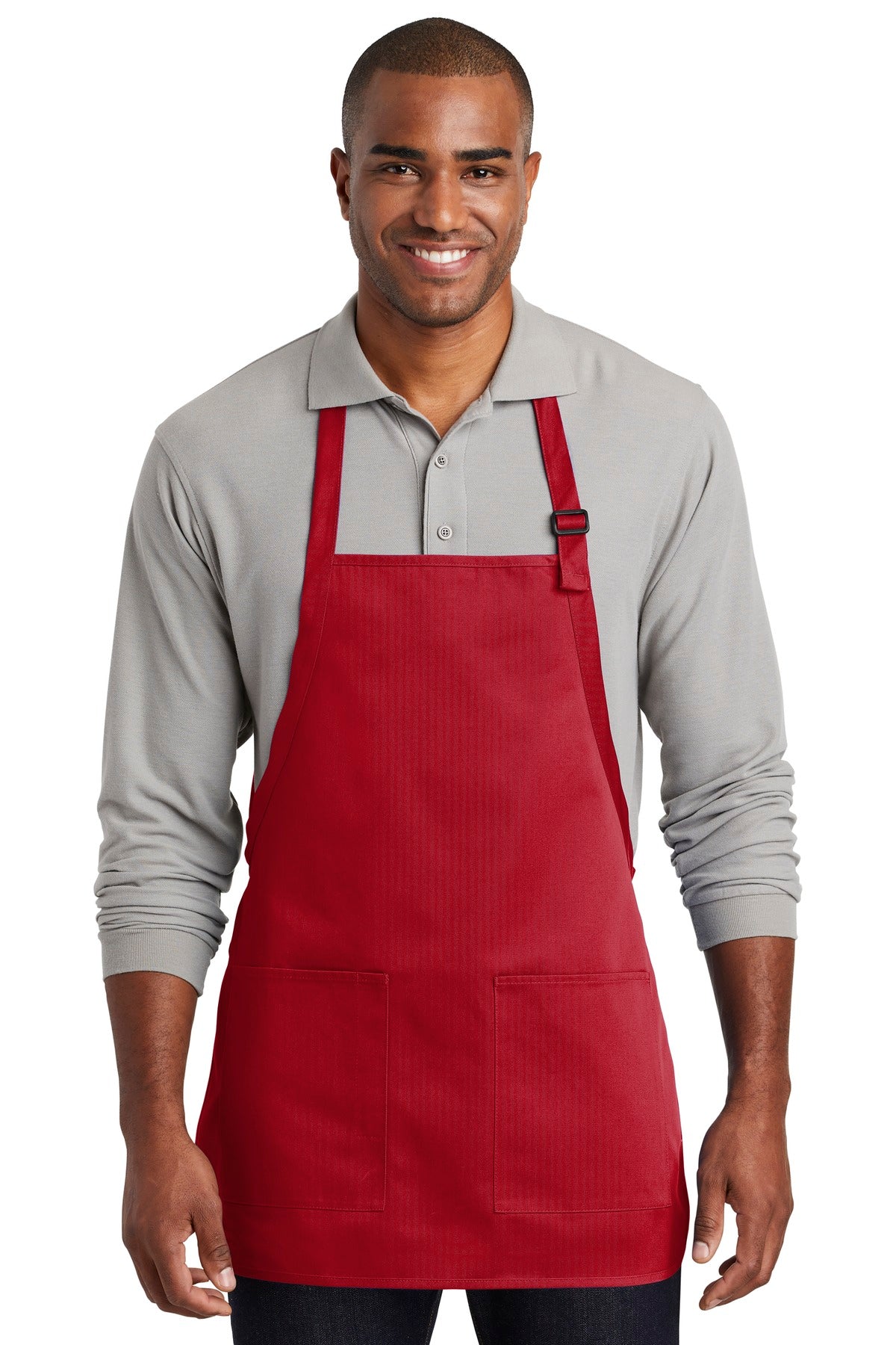 Port Authority ® Medium-Length Two-Pocket Bib Apron. A601