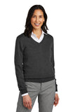 Custom Embroidered - Brooks Brothers® Women's Washable Merino V-Neck Sweater BB18411