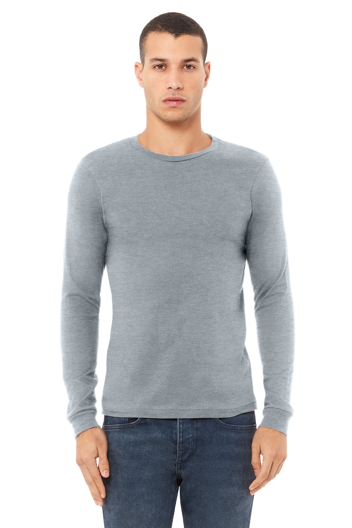 BELLA+CANVAS® Unisex Heather CVC Long Sleeve Tee BC3501CVC