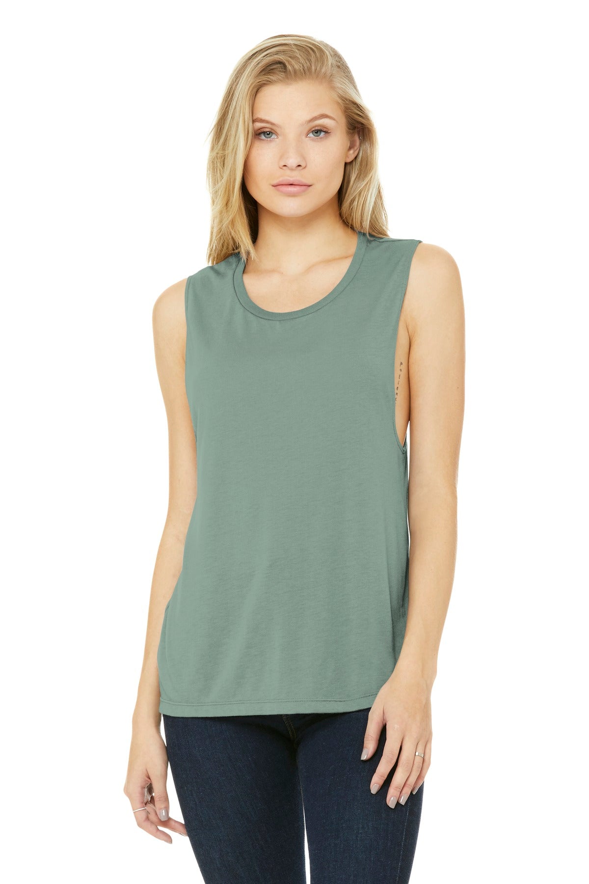 BELLA+CANVAS ® Women's Flowy Scoop Muscle Tank. BC8803