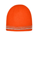 CornerStone ®  Lined Enhanced Visibility with Reflective Stripes Beanie CS804