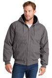 Custom Embroidered - CornerStone® Washed Duck Cloth Insulated Hooded Work Jacket. CSJ41